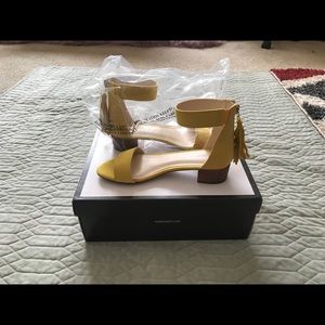 Nine West dress sandals yellow size 5M